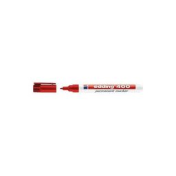 E400 - Marqueur permanent extra-fin - 1mm - Rouge - Lot de 10 - Edding