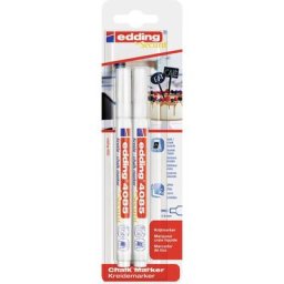 E-4085/2 4-4085-2-1049 Marqueur craie blanc 1 mm, 2 mm 2 pc(s)/emb. - Edding