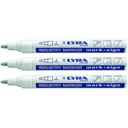 Marqueurs indelebiles blancs - lot de 3