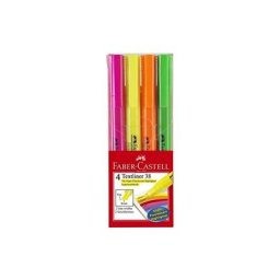 Faber Castell - textliner 38 surligneur avec assortiments en set de 4