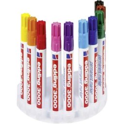 Edding edding 3000 4-3000-10 Marqueur permanent jaune, orange, rouge, rose, lilas, bleu clair,