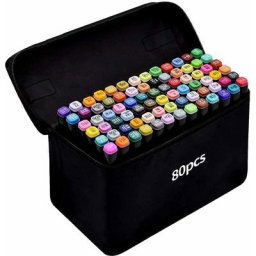 Swyeoot - 80 Marqueurs à Feutre Alcool Permanents Twin Marker Art Croquis Stylos double pointe