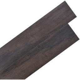 Planche de plancher pvc autoadhésif 5,21 m² 2 mm Marron foncé Vidaxl Dark brown