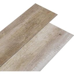 Planche de plancher pvc autoadhésif 5,21m² 2mm Délavage de bois Vidaxl Whitewash