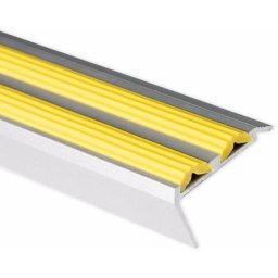Seuil d'escalier Avec double caoutchouc Power Grip Longueur: 90 cm Autocollant Jaune - Aregnt/Jaune