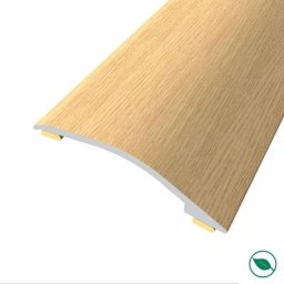 Barre de seuil adhésive différence niveau aluminium coloris (84) chêne européen Long 90 cm larg