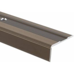 Karat - Seuil d'escalier Glory Aluminium anodisé Forme: l Bronze foncé m 100 cm - Foncé