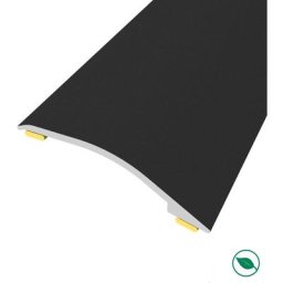 Barre de seuil adhésive différence niveau aluminium coloris (20) noir Long 90 cm larg 3,8cm Ht 1,2cm