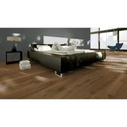 Woodflooring - Moka - Parquet chˆne contrecoll' chˆne vieilli brossage intense, huil' fum' rustic