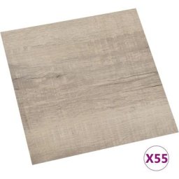 Vidaxl - Planches de plancher autoadhésives 55 pcs pvc 5,11 m² Taupe Taupe 2
