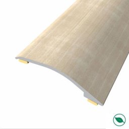 Barre de seuil adhésive différence niveau aluminium1coloris (42) chêne poli Long 90 cm larg 3,8cm