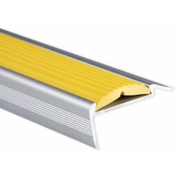 Seuil d'escalier Avec simple caoutchouc Power Grip Longueur: 90 cm Autocollant Jaune - Aregnt/Jaune