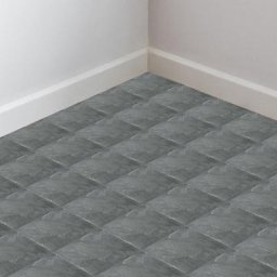 Boite de 11 dalles vinyles auto-adhésives imitation carrelage (1m²) ,Marbre gris - Marbre gris