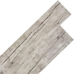 Vidaxl - Planche de plancher pvc autoadhésif 5,02 m² 2 mm Chêne délavé Light grey