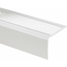 Seuil nez-de-marche Nova Aluminium Prépercé Argent 35 x 30 mm - Argent