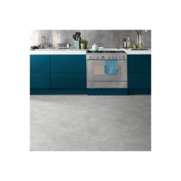 Dalle Sol pvc - Click à plat 0,55 - Effet béton lissé gris clair (46953) - Paquet de 1,49m²