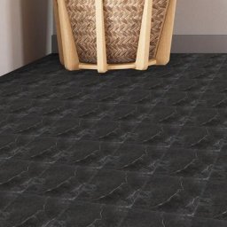 SWANEW 5 Boites de 11 dalles auto-adhésives - 5 m² - Design 30cm30cm Slate,Marbre noir - Marbre noir