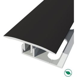 Barre de seuil + base joint dilatation aluminium coloris (20) Noir Long 90 cm larg 3,5cm Ht 1cm