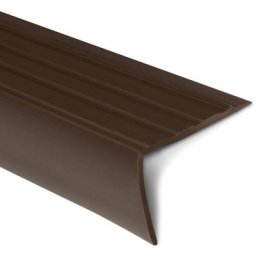 Seuil d'escalier Toronto pvc Montage avec ou sans perçage 40 x 25 mm Marron Longueur: 100 cm