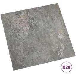 Planches de plancher autoadhésives 20 pcs pvc 1,86 m² Gris Vidaxl grey 2