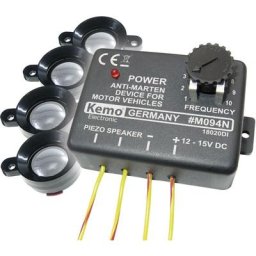 Kemo - Module anti-martres à ultrasons M094 à ultrason, éclairage led avec protection optique,