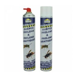 Matpro - Insecticide foudroyant spécial frelons asiatiques, frelons et guêpes - 750 ml Incolore
