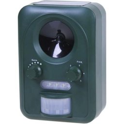 Genius Ideas - Répulsif à ultra son solaire avec détecteur de mouvement et flash