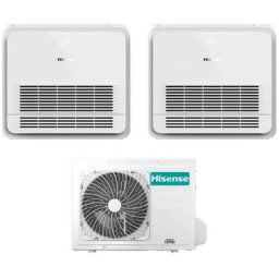 Dual split console 12+12 climatiseur avec 3amw62u4rfa r-32 wi-fi en option avec télécommande