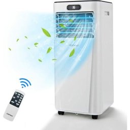 COSTWAY Climatiseur Mobile 4 en 1 R290 9000BTU 20 ㎡ [Classe énergétique A] Rafraîchissement,