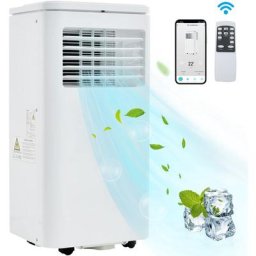 Climatiseur mobile silencieux 3 en 1 7000 btu, climatiseur portable, déshumidificateur, avec