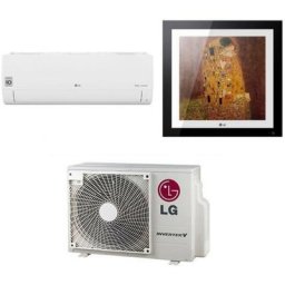 climatiseur lg dual split inverter série libero smart 9000 + artcool gallery 12000 avec mu2r15 r-32