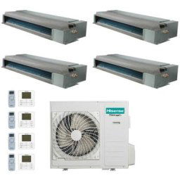 Air conditioner quadri split inverter ducted 9+9+18 with 4amw105u4raa r-32 wi-fi optional