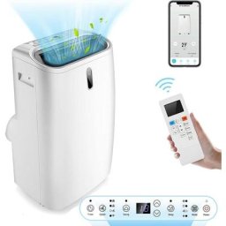 Climatiseur mobile Goplus 5 en 1 12000BTU Blanc Classe a