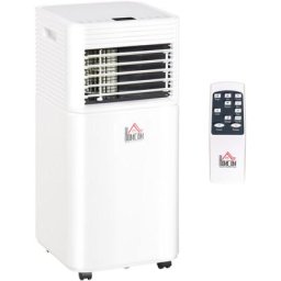 Climatiseur mobile Homcom Blanc Classe a - Blanc