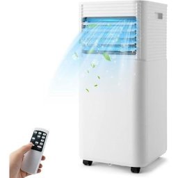 RELAX4LIFE 7000BTU Climatiseur Mobile 4 EN 1 R290 pour 10-15㎡, Refroidisseur Déshumidificateur