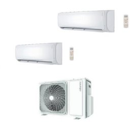Climatiseur réversible Bi-split Atlantic dojo 6,2 kw R32 2000W et 5000W a++