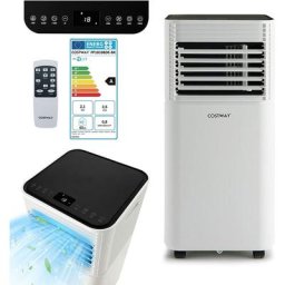 Climatiseur Mobile R290 4 en 1 - 7000 btu 15 m² 2 kW [Classe Energétique a] avec Télécommande Noir