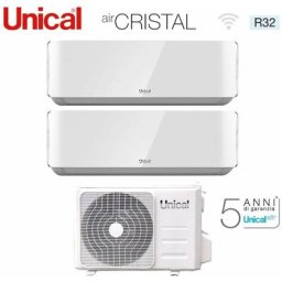 Unical - climatiseur dual split inverter air conditioner series air cristal 10+10 with xmx2 18he