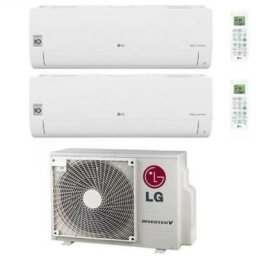 LG - dual split inverter air conditioner libero smart series 12+18 avec mu3r19 ul0 r-32 wi-fi