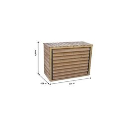 Cache climatiseur extérieur en bois - Habrita