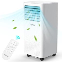 Dalmo Climatiseur Mobile 3 en 1 Cool, 9000 btu, Déshumidificateur, Écran Tactile, Module Nuit,