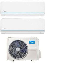 Climatiseur inverter dual split série evolution 9+9 avec m2og-14hfn8-q r-32 wi-fi en option