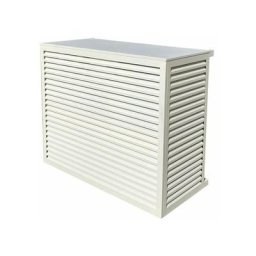 Cache Climatiseur au sol Taille s en Aluminium Blanc 9010