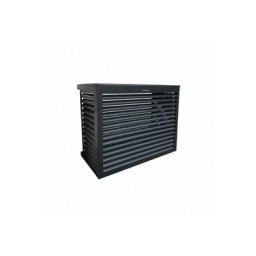 Cache Climatiseur au sol Taille l en Aluminium gris anthracite 7016