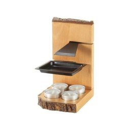 TABLE ET COOK - Raclette bougies 1 personne support bois