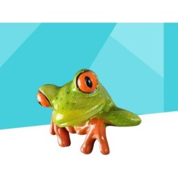 Grenouille ordinateur décoration artisanat créatif mignon résine grenouille poupée maison bureau