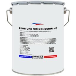 Peinture Fer Monocouche - 4x5 l - Codeve Bois - 9004 - Noir sécurité - 9004 - Noir sécurité