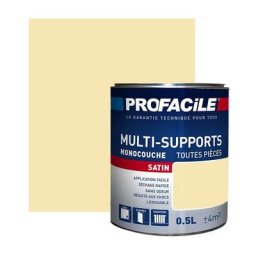 Peinture intérieure multi-supports Profacile Paille 0.5 litre - Paille