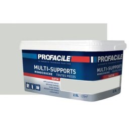 Peinture intérieure multi-supports Profacile Gris Clair 2.5 litres - Gris Clair