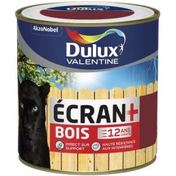 Peinture Ecran+ Bois Satin Rouge Basque (ral 3004) 0,5 l Dulux Valentine Rouge Basque (ral 3004)